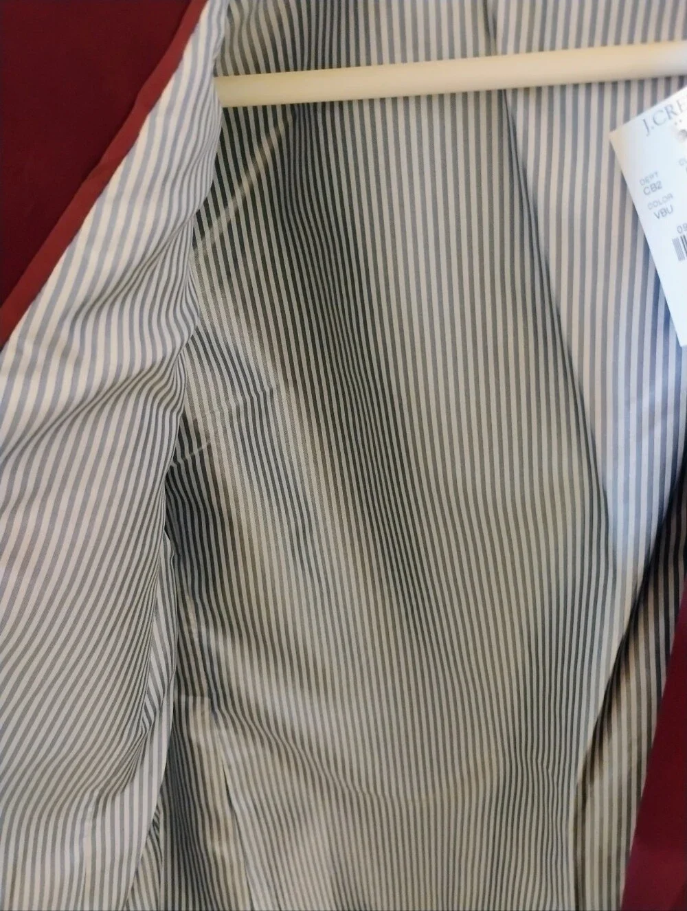 NWT $198 J Crew Red Two Button Blazer Size 12